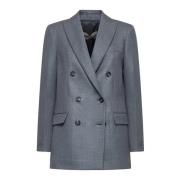 Antraciet Dubbelborst Jackets Blanca Vita , Gray , Dames