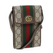 Pre-owned Leather gucci-bags Gucci Vintage , Beige , Dames