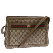 Pre-owned Leather gucci-bags Gucci Vintage , Beige , Dames