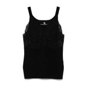 Stijlvolle Tanktop voor Vrouwen Ermanno Scervino , Black , Dames