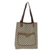 Pre-owned Canvas gucci-bags Gucci Vintage , Beige , Dames