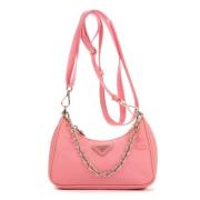 Pre-owned Canvas prada-bags Prada Vintage , Pink , Dames