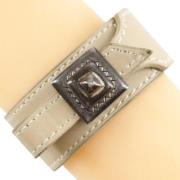 Pre-owned Leather bracelets Hermès Vintage , Beige , Dames