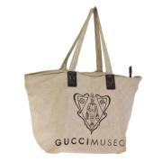 Pre-owned Canvas gucci-bags Gucci Vintage , Beige , Dames