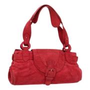 Pre-owned Suede shoulder-bags Loewe Pre-owned , Red , Dames