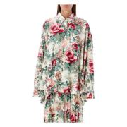 Bloemenprint Oversized Button-Up Shirt Junya Watanabe , Multicolor , D...