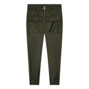 Groene Joggers met Ritszakken Dondup , Green , Dames