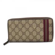 Pre-owned Fabric wallets Gucci Vintage , Brown , Dames