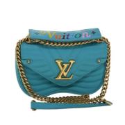 Pre-owned Leather louis-vuitton-bags Louis Vuitton Vintage , Blue , Da...