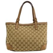 Pre-owned Canvas gucci-bags Gucci Vintage , Brown , Dames