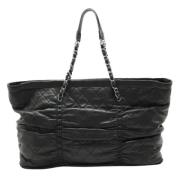 Pre-owned Leather chanel-bags Chanel Vintage , Black , Dames