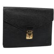 Pre-owned Leather louis-vuitton-bags Louis Vuitton Vintage , Black , D...