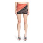 Multicolor Gerimpelde Minirok The Attico , Multicolor , Dames