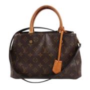 Pre-owned Leather handbags Louis Vuitton Vintage , Brown , Dames