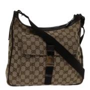 Pre-owned Canvas gucci-bags Gucci Vintage , Beige , Dames