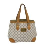 Pre-owned Canvas louis-vuitton-bags Louis Vuitton Vintage , White , Da...