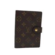 Pre-owned Coated canvas home-office Louis Vuitton Vintage , Brown , Da...