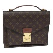 Pre-owned Canvas handbags Louis Vuitton Vintage , Brown , Dames