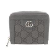 Pre-owned Leather wallets Gucci Vintage , Gray , Dames