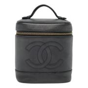 Pre-owned Leather chanel-bags Chanel Vintage , Black , Dames