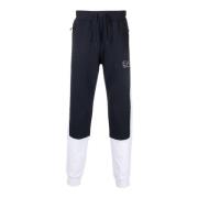 Blauwe herensweatpants met ritssluiting Emporio Armani EA7 , Blue , He...