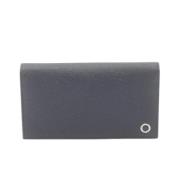 Pre-owned Leather wallets Bvlgari Vintage , Blue , Dames