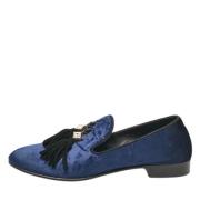 Pre-owned Velvet flats Giuseppe Zanotti Pre-owned , Blue , Dames