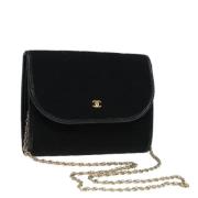 Pre-owned Cotton chanel-bags Chanel Vintage , Black , Dames