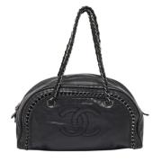 Pre-owned Leather chanel-bags Chanel Vintage , Black , Dames