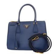 Pre-owned Leather prada-bags Prada Vintage , Blue , Dames