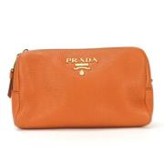 Pre-owned Leather prada-bags Prada Vintage , Orange , Dames