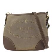 Pre-owned Canvas prada-bags Prada Vintage , Brown , Dames