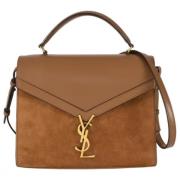 Pre-owned Leather handbags Yves Saint Laurent Vintage , Brown , Dames