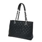 Pre-owned Leather chanel-bags Chanel Vintage , Black , Dames