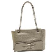 Pre-owned Leather shoulder-bags Carolina Herrera Pre-owned , Gray , Da...