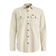 Wafel Corduroy Lange Mouw Shirt PME Legend , Beige , Heren