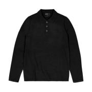 Clifden Polo Lange Mouw Butcher of Blue , Black , Heren