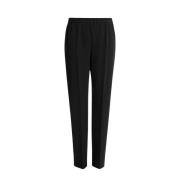 Tijdloze Straight Leg Broek Marina Rinaldi , Black , Dames