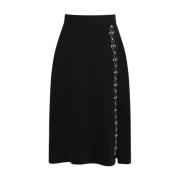 Tijdloze Zwarte Midi Rok met Versieringen Marina Rinaldi , Black , Dam...