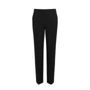 Tijdloze Stijl Zwarte Wollen Broek Marina Rinaldi , Black , Dames