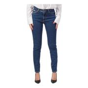 Blauwe Skinny High Waist Jeans Guess , Blue , Dames