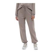 Grijze sportieve stijl 3D design broek Max Mara , Gray , Dames