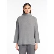 Grijze Wollen Gebreide Trui Max Mara , Gray , Dames