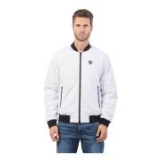 Witte Jas Fullzip Logo Lichtgewicht Vulling Emporio Armani , White , H...