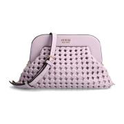 Tas Clutch sicilia gevlochten Lila Guess , Purple , Dames