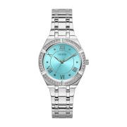 Dames Armbandhorloge Cosmo zilverkleurig 36mm Guess , Gray , Dames