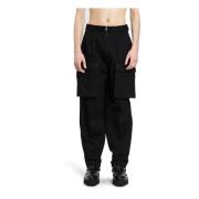 Zwarte Denim Cargo Broek Helmut Lang , Black , Heren