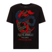 T-shirts en Polos Just Cavalli , Black , Heren