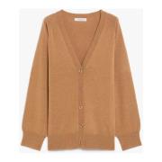 Bruine Wol en Kasjmier Jas Max Mara , Brown , Dames