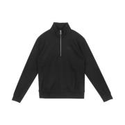 Zwarte Half-Zip Sweater Essentials Wafel Adidas Originals , Black , He...